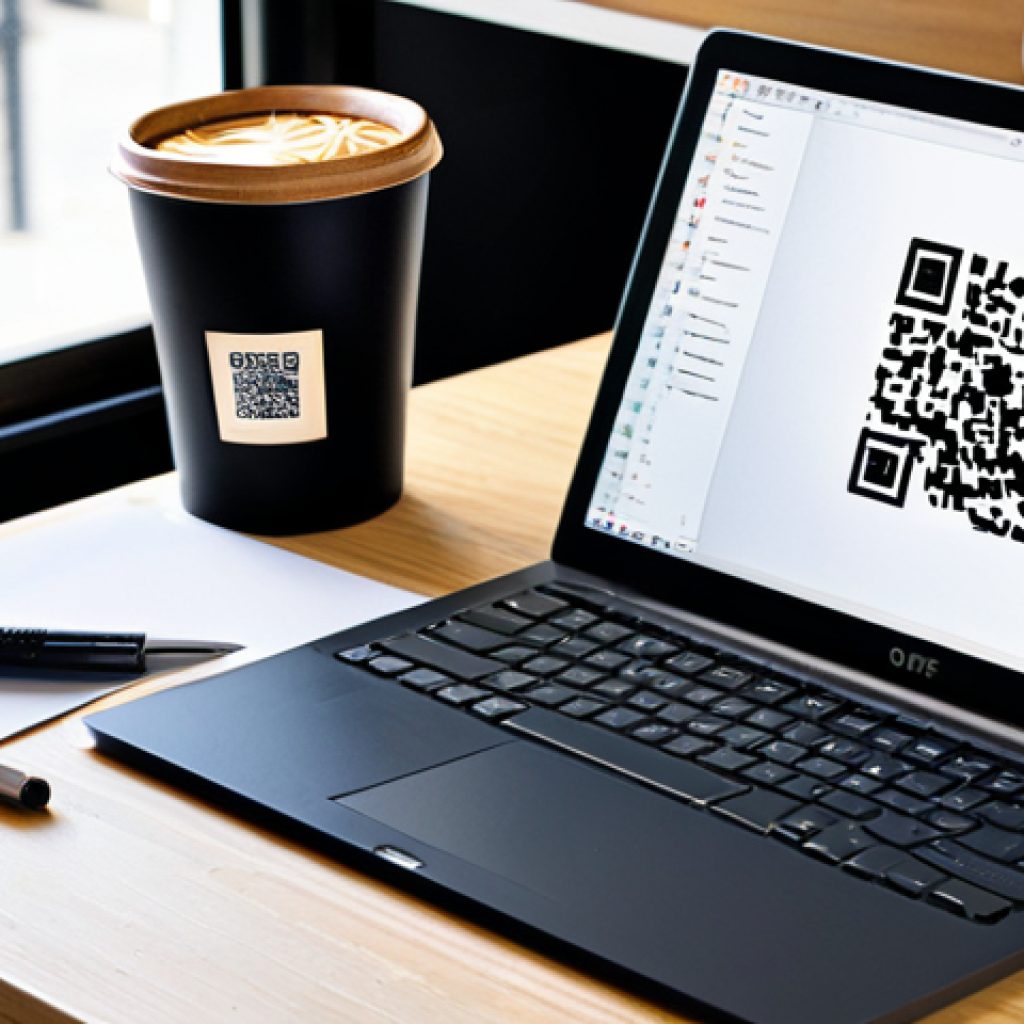**

"A graphic designer's workspace, showcasing a modern computer setup with design software open, displaying a unique QR code design incorporating coffee beans for a local coffee shop. A sketchpad with initial design ideas is visible, along with various design tools and color palettes. Safe for work, appropriate content, fully clothed, professional, perfect anatomy, natural proportions, professional photography, high quality, bright and inviting, showcasing creativity and design expertise."

**